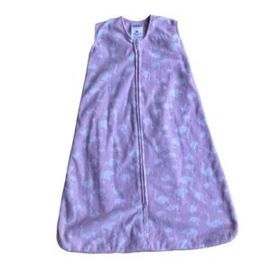 Halo Pink Fleece Sleep Sack with White Goose Pattern